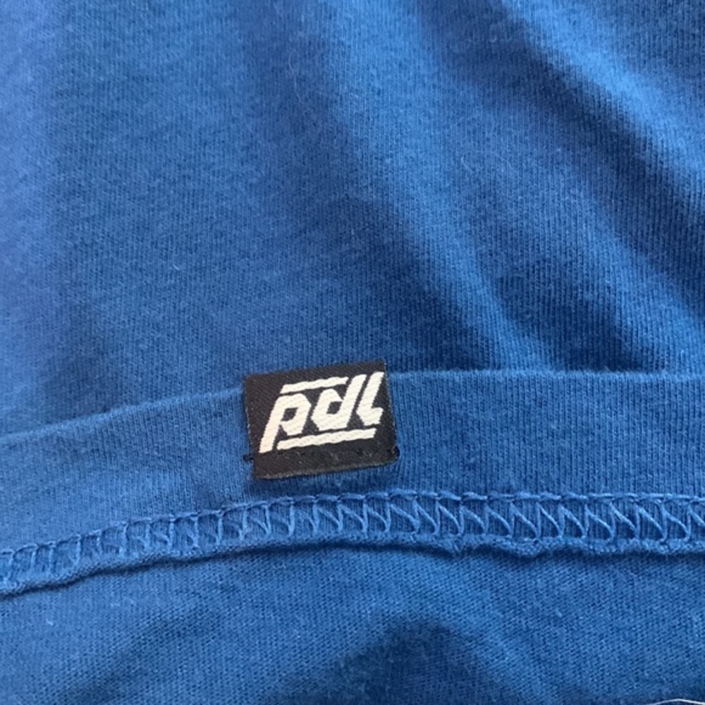 PDL‎ Don’t Worry Bike Happy Tee Shirt Size XL Blue - Picture 6 of 6
